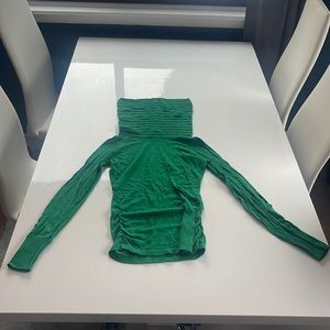 The Limited, XS, Green, light Sweater with long turtle neck feature